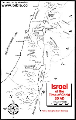 Palestin biblical map