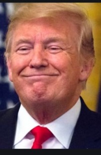 Trump smiling